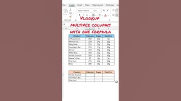 Excel - Vlookup Multiple Columns #excel #exceltips #exceltricks #vlookup #exceltutorial #college