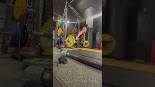 Isometric rack pull (snatch grip)