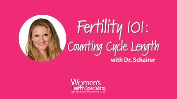 How to Count Your Menstrual Cycle Length | Dr. Schairer
