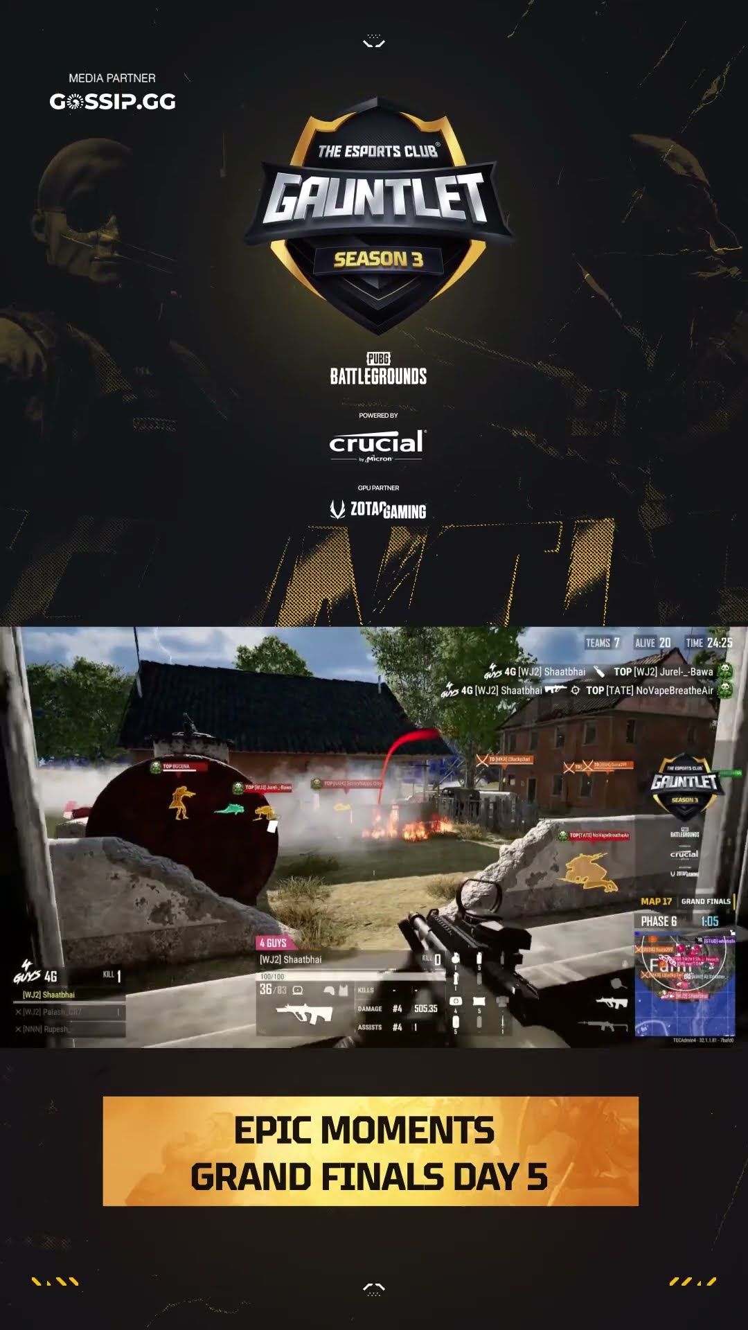 Epic Final Day Highlights ? TEC Gauntlet S3 Grand Finals - PUBG PC ?