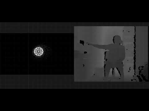 Kinect + TouchDesigner Particle Attractor Experiment