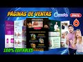 🔥 Pack de 6 Plantillas de Páginas de Ventas en Canva – ¡Alta Conversión y 100% Editables! 🚀