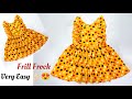 Frill Baby Frock Cutting and Stitching || 5-6 Year Baby Frock Stitching