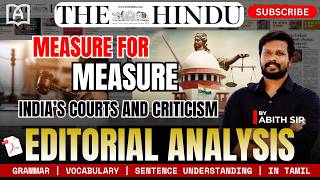 MEASURE FOR MEASURE | EDITORIAL ANALYSIS IN TAMIL | BY ABITH SIR
