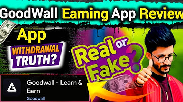 How To Use Goodwall App | Goodwall App Earn Money Withdrawal"