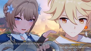 AN NPC TRYING TO RIZZ THE TRAVELER FOR 3 MINUTES (Genshin Impact 5.7)