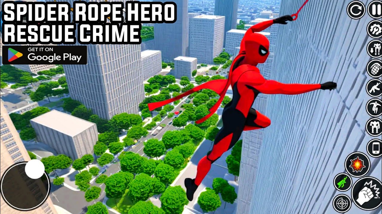 Spider Rope Hero Rescue Crime (Early Access) - Game Gameplay Walkthrough (Android&IOS) 