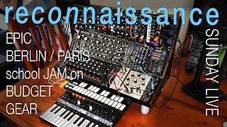 Berlin School Live RECONNAISSANCE Paris #Modular #eurorack #brains #neutron #microfreak #hikari