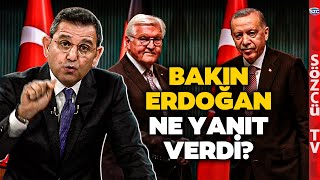 Alman Gazeteciden Erdoğan'a Soğuk Duş Etkisi Yapan İsrail ile Ticaret Sorusu! Erdoğan Bakakaldı