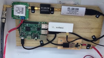 Raspberry Pi NOAA setup with QFH antenna with LNA. Powered by solar panels