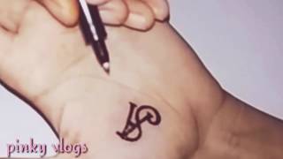 Alphabet S A Tattoo Subscriber Request Pinky Vlogs Youtube