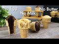 Ice Cream Cone Cupcakes Cupcake Cones No Egg No Milk No Butter Cake