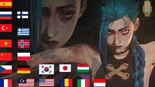 Jinx's monologue in different languages | Arcane | Season 1 Episode 9