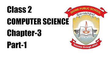 Class 2 Computer Science Chapter 3 Part-1