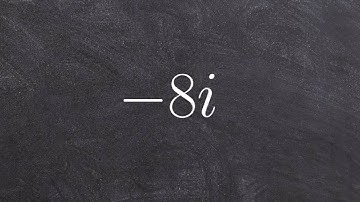 Tutorial - Finding the absolute value of a complex number ex 4, (-8i)