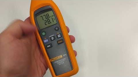 Just Playing Around with Fluke 971 - Temperature and Humidity Meter