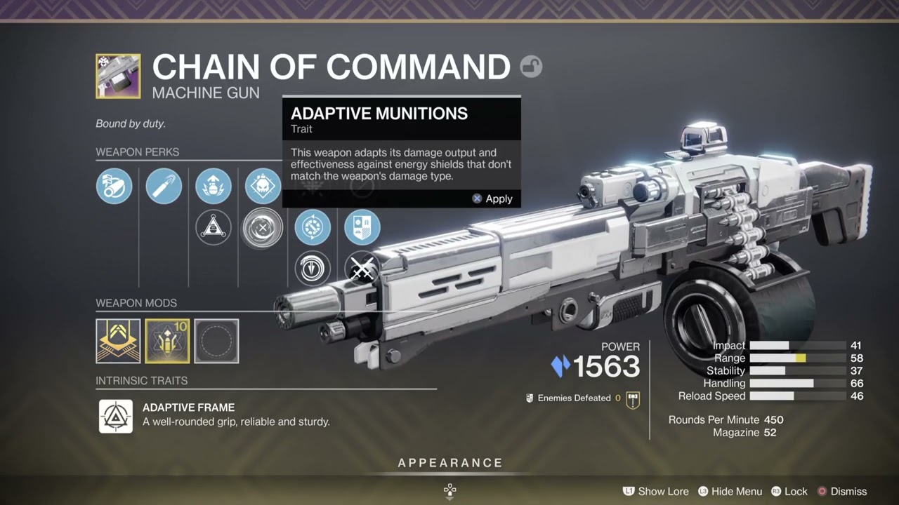I Got The Chain Of Command Machine Gun In Destiny 2!