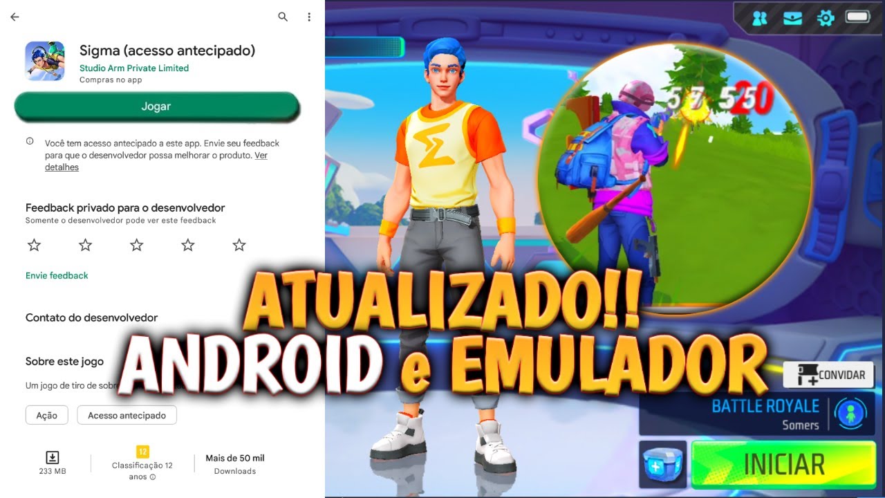 COPIOU O FREE FIRE! COMO BAIXAR E INSTALAR O NOVO JOGO SIGMA NO CELULAR  ANDROID! 