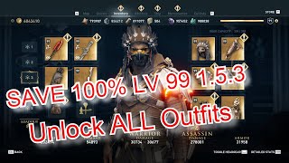 Famous Assasins Creed Odyssey patch 1 5 3  - save 100% Replace save location Wealth