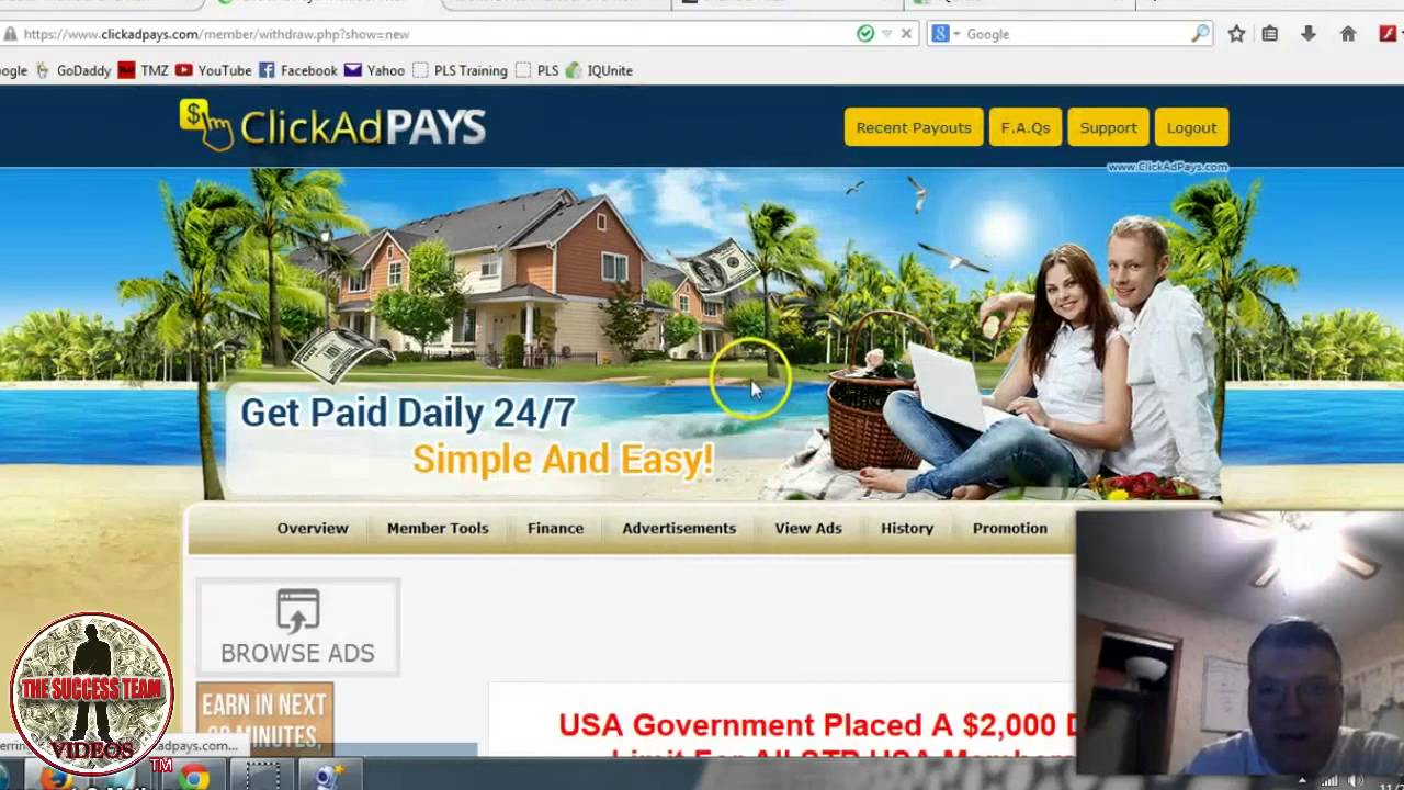 Click Ad Pays - $31,835 And I Am Still Getting Paid!