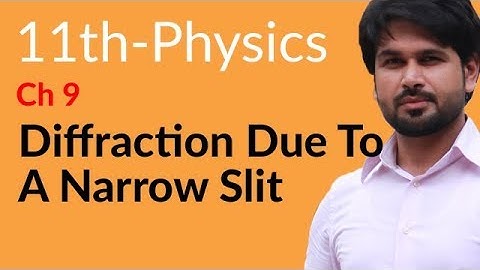 First Year Physics, Ch 9 - Diffraction Due to a Narrow Slit - FSc Physics Book 1 - Physical Optics