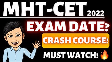 MHT CET 2022 🔥🔥  MHT-CET 2022 Exam Date? 😍 #mhtcet2022 Crash Course / Live Lectures 🔥 Must Watch