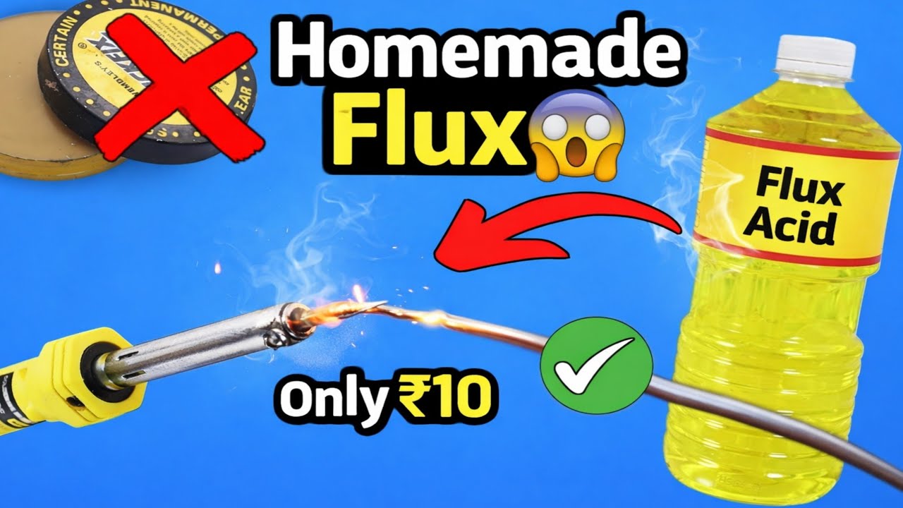 Make Your OWN Soldering Flux with Toilet Cleaner Acid!