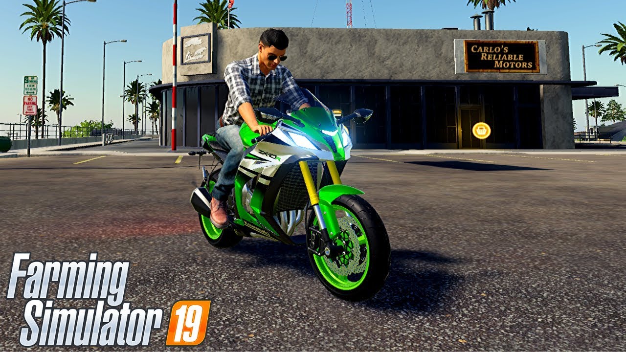 KAWASAKI NINJA ZX-10R - Farming Simulator 19 Mods #20 | Radex
