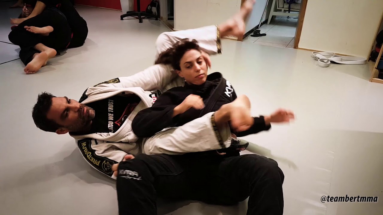Bjj technique: breaking the De la riva guard and taking the back - YouTube