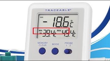How to Use the Min/Max/Memory on the Traceable 4730 Series Refrigerator/Freezer Ultra Thermometers