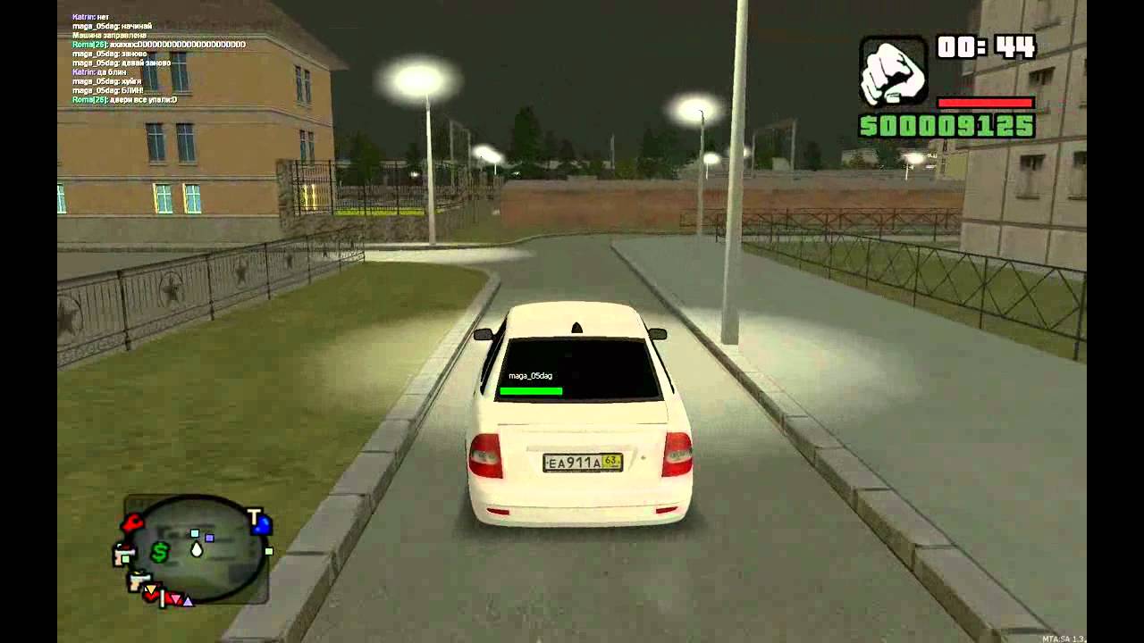 MTA SA! gta прокатилась до клуба 8-bit