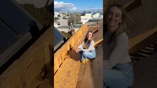 Parapet wall and roof cricket on new construction