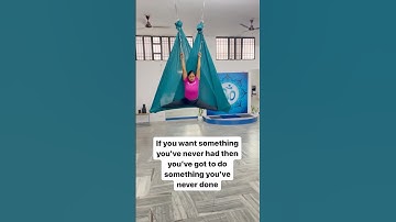 Open Hammock Aerial Yoga Split.