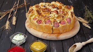 Пирог с сосисками - Рецепты от Со Вкусом Пирог с сосисками - Рецепты от Со Вкусом