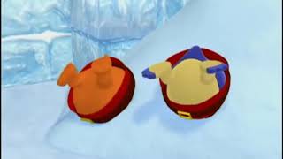 The Backyardigans Pablo And Tyrone Are Stuck In A Snow Bank While The Lava Monster