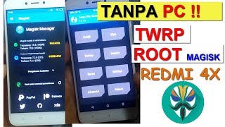 Pasang TWRP TANPA PC Redmi 4X (santoni)  | twrp root xiaomi all type models