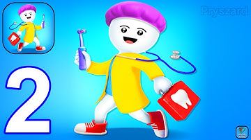 Dentist Master - Gameplay Walkthrough Part 2 Max Level Clinic (iOS,Android Gameplay)