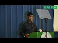 Acting President Yemi Osinbajo delivers a speech on the Biafra war | Legit TV