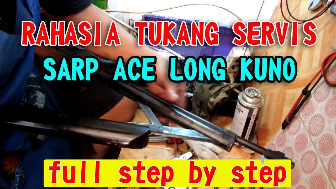 Step by step servis senapan angin sharp ace kuno, pemula pasti bisa
