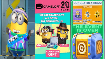 Minion Rush Special Gift Gameloft 20 years gameplay walkthrough - daily challenge iOs & android