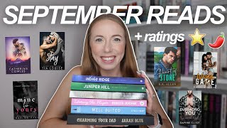 SEPTEMBER READING WRAP UP: the 20 books I read in September + how I rated them! *romance books*