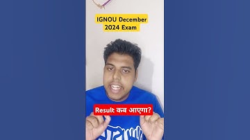 IGNOU Result Update Dec 2024 | IGNOU December 2024 Exam Result | #ignouresultupdate2024 #ignouupdate