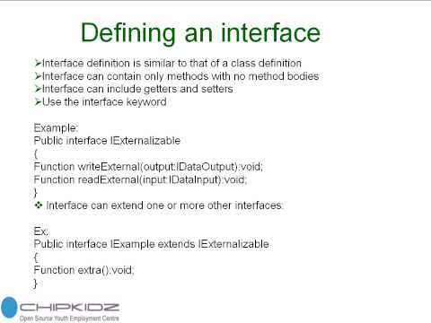 ActionScript Interface