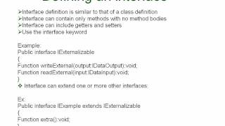 ActionScript Interface