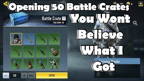 Opening 50 Battle Crates || Call Of Duty Mobile