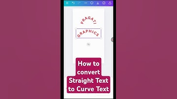 How to convert Straight text to curve text #graphics #canvatutorial #pragati #shortfeed #viralshorts