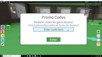 Codes For Animal Rescue Roblox