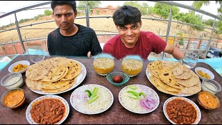 Paneer Makhani, Desi Ghee Chapati, Paratha, Rajma Chawal, Gulab Jamun, Sukhi Sabji Eating Challenge