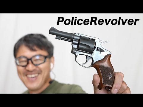 マルシン　ポリスリボルバー77mm ハーフチェッカー木製グリップ仕様　ガスガン 楽天市場】マルシン ポリスリボルバー 77ミリ銃身 Xカート