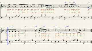 النوتة الموسيقية مع كلمات الأغنية: سألوني الناس by ألحان زياد رحباني chords